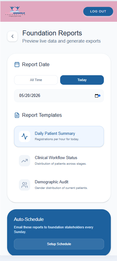 FAF Medical Reports Mobile View